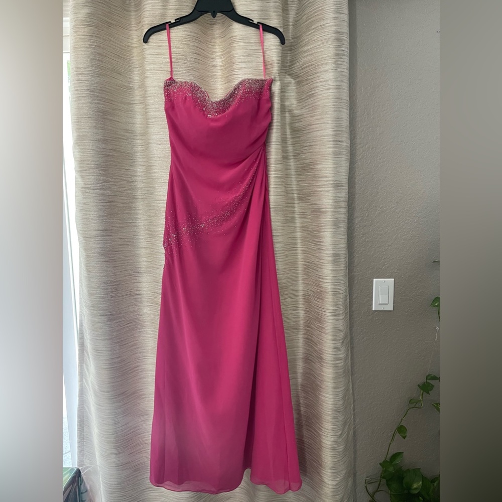 Precious Formals Women Pink Prom Evening Dress